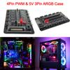 4Pin PWM & 5V 3Pin ARGB ARGB & PWM HUB Multi Way Splitter 10/16 Hub Case Fan Hub Adapter Cooler Master for Desktop Computer PC