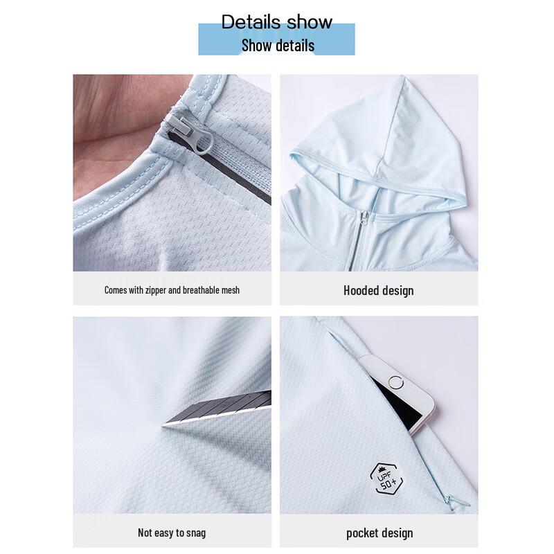 Куртка мужская с капюшоном Warrior UPF50+ легкая для защиты от солнца