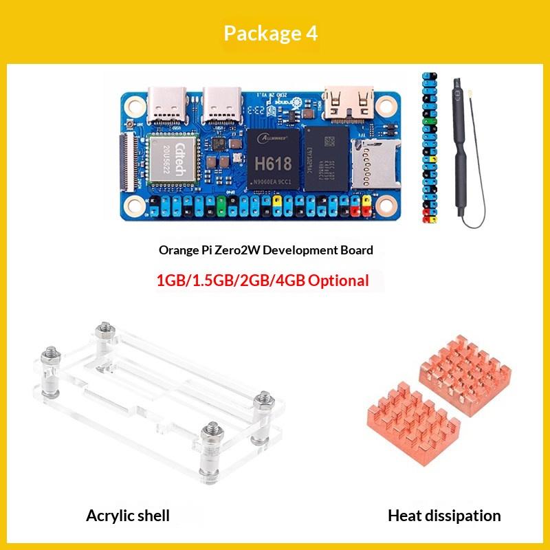 Плата разработки Orange Pi Zero 2W - Allwinner H618, Поддерживает Android и Linux