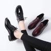 Autumn Women Oxford Flats Shoes 2024 Low Heel Black Retro Student Single Shoes Office Outsole Casual Black Student Leather Shoes