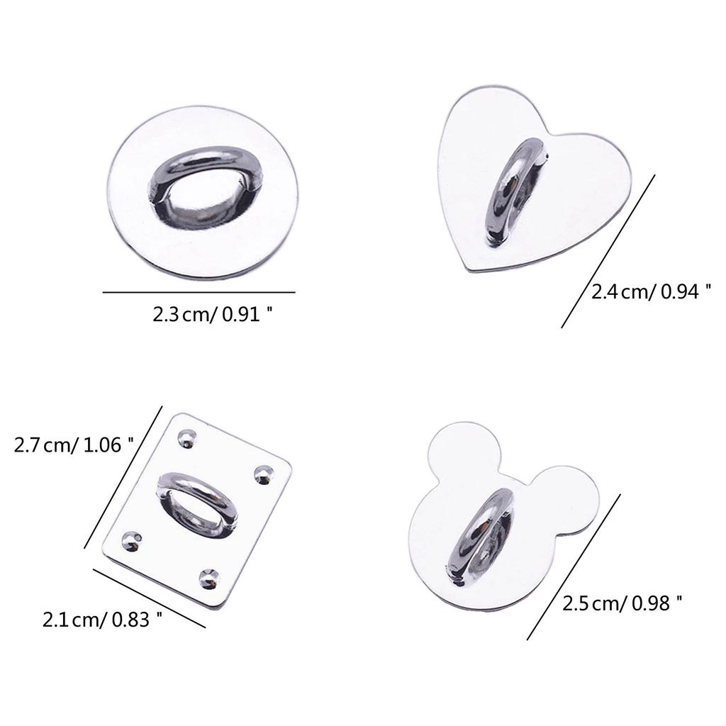 Упаковка из 10 держателей для телефонов, пряжек для мобильных телефонов, чехлов для телефонов, подставок для пальцев, сплавов, материалов для мобильных чехлов своими руками