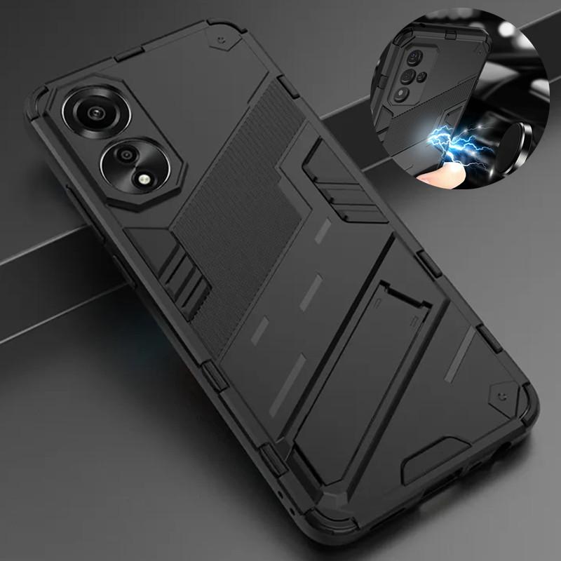 Для Oppo A78 4G чехол автомобильный магнитный кронштейн подставка держатель бронированные чехлы для телефонов для Oppo A58 A38 A18 4G A 78 58 38 18 задняя крышка