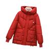 Winter new short cotton-padded clothes women's jackets large pockets European fashion hooded cotton-padded jackets loose casual cardigan jackets
