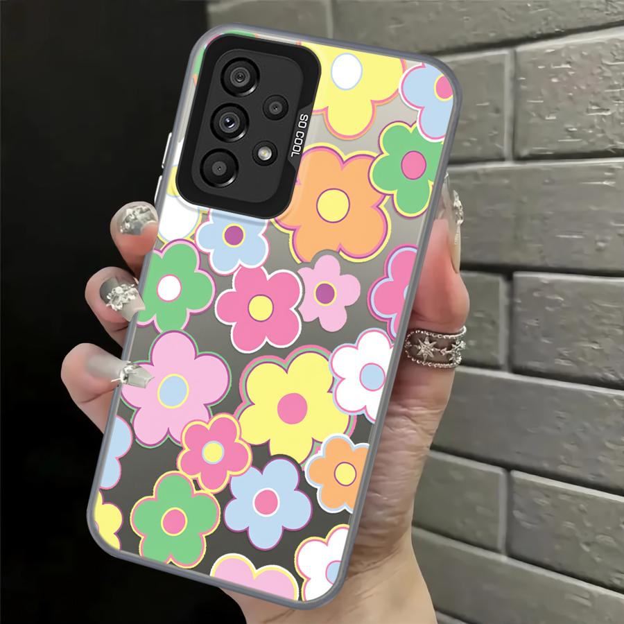 Чехол для телефона Samsung Galaxy A24 A25 A34 A35 A13 A14 A15 A16 A26 A17 A20s A31 A21s A23 A12 Ракушка Цветок