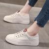 Women's Casual Shoes Leather White Shoes Women's 2025 New Breathable Student Board Shoes Women Sneakers White