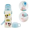 Skater Water 470ml or 430ml Disney Mickey Friends Balloon Stainless Sports Bottle for Children's Bottle, 2-Way, (Direct Drinking) (Cup Drinking), &