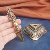 Латунная Ваджра Настольное Украшение Религиозный Ритуальный Инструмент Демоноборческий Пестик Ручной Предмет Коллекционный Старая Медь