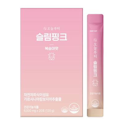 Начиная с сегодняшнего дня, Slim Pink Peach Flavor, 120 г, 1 шт., корейский незаменимый продукт здорового питания.
