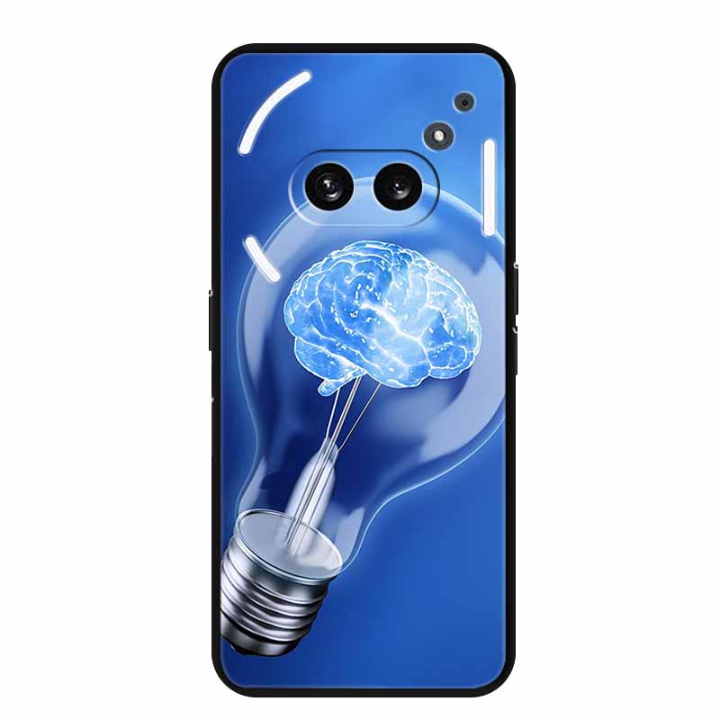 Чехол для Nothing Phone 2A 2 A Модный принт Черный силикон Мягкая задняя крышка Чехол для Nothing Phone 2a Чехол Phone2A Сумка 6.7"