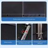 Large Capacity Cards Storage Container Zinc Zinc Alloy Loose-leaf Hardware Clip Stamps Organizer  Students