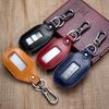 Fashion PU Leather Keyless Entry Car Key Holder Housekeeper Keys Organizer Women Keychain Covers Smart Key Transparent Display Case Bag Pouch