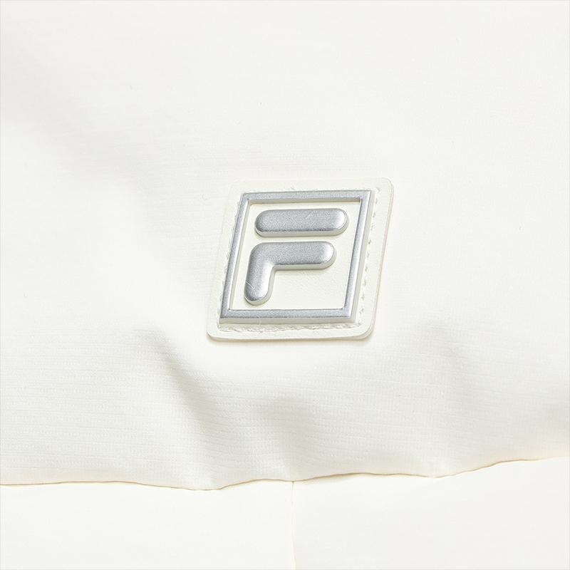 Fila Белый Повседневный Универсальный Легкий Теплый Удобный Водонепроницаемый Дышащий Тканый Пуховый Жилет с Капюшоном Женский жилет F11W543905FWT
