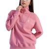 MLB Sweatshirts Unisex Pink Stand Collar Moderate Regular 3AMTB0534-45PKM