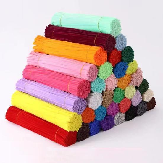 Набор для поделок из синельной проволоки в виде цветов, 100 шт./набор, разноцветные синельные стержни, скручивающаяся палочка, для детей, взрослых, начинающих, DIY, ручная работа, цветок