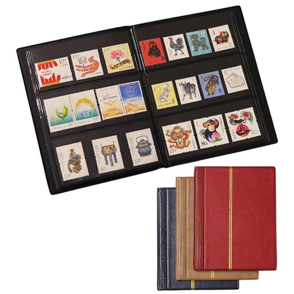1pc Postal Stamp Collection Album Book Stamp Collecting Storage Bag Empty Stamp Collection Protection Booklet