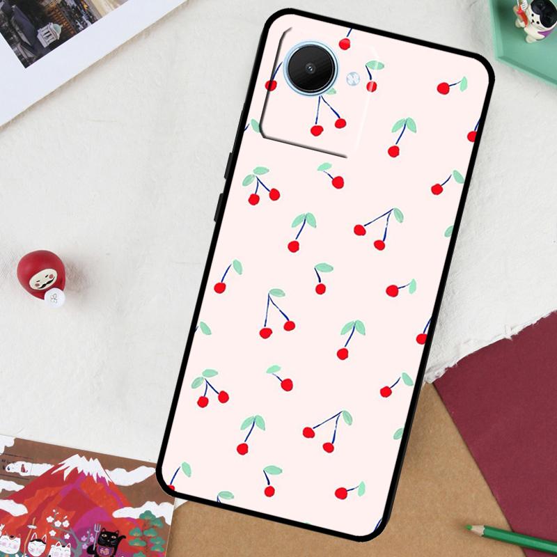 Милый коллаж с вишней для Realme GT 7 Pro GT 6 5 6T 10 11 12 13 14 Pro Plus C61 C53 C51 C21Y C25S C75 C55 C67 Чехол