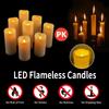 Outdoor Waterproof Flameless Candles Battery Operated LED Pillar Candle with Remote Timer for Home Wedding Holiday Decor