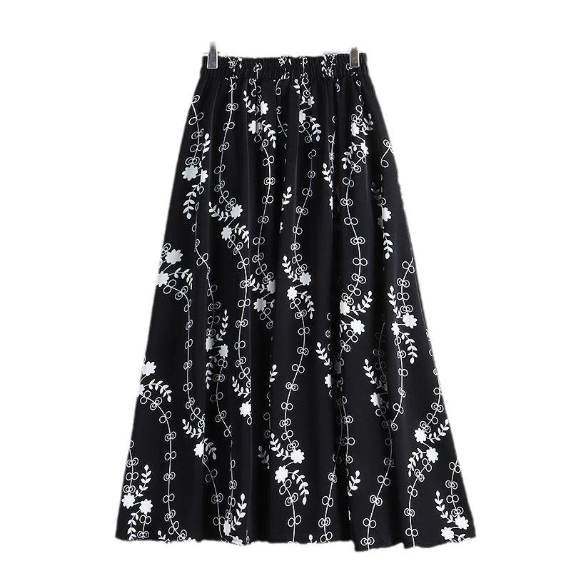 Новая юбка-маятник средней длины с завышенной талией, облегающая, с принтом