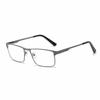 Men Square Metal Large Frame Reading Presbyopia Glasses Business Eyewear