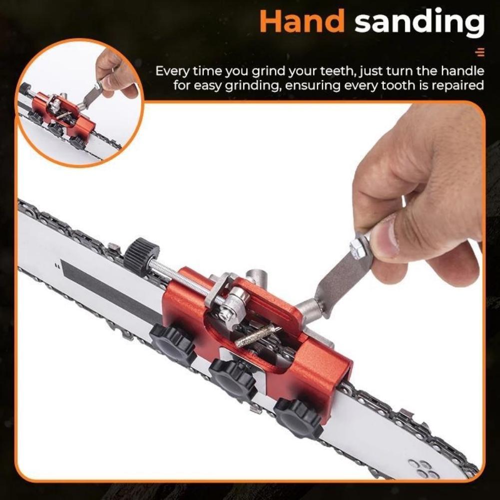 Ручная цепная шлифовальная машина, шлифовальная машина с цепным зажимом, портативный бытовой ручной шлифовальный инструмент для бензопилы