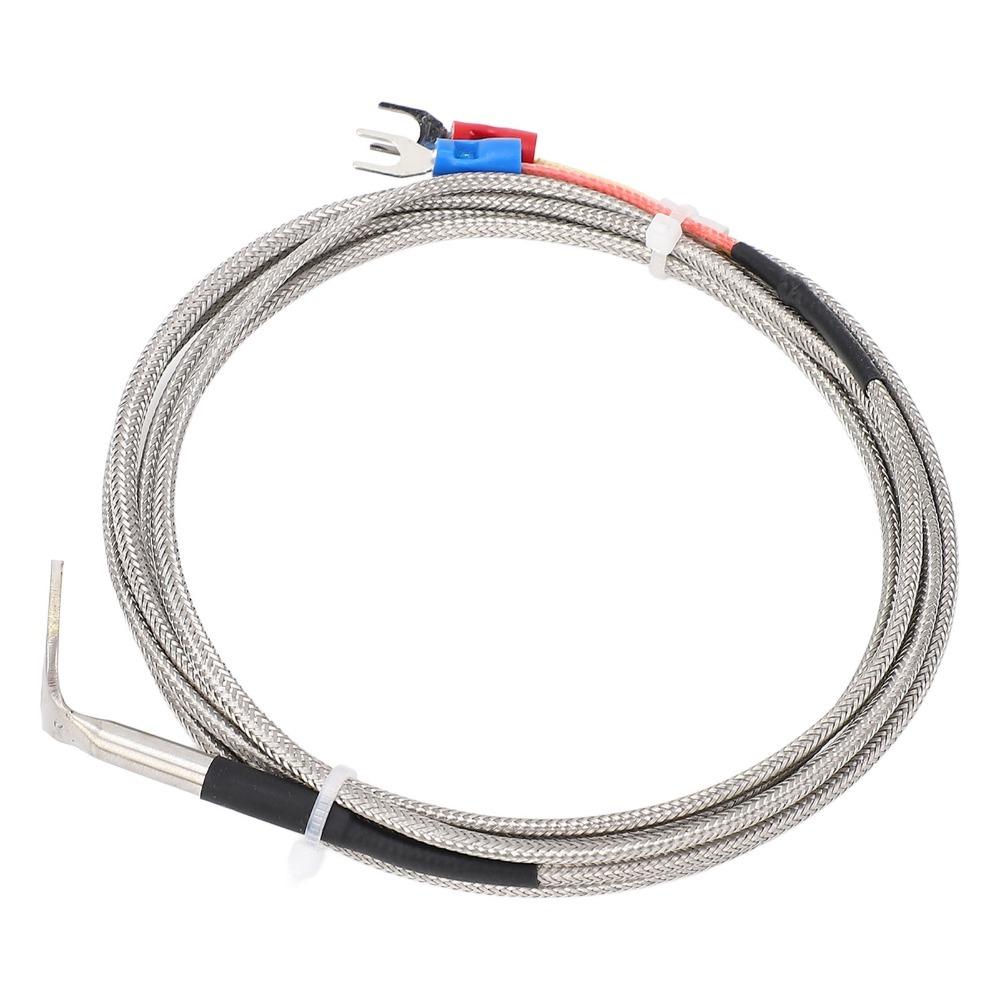 With 14mm ID Washer K Type Thermocouple Probe Stainless Steel -40~1000°C K Type Temperature Sensor High Precision Angled Bend