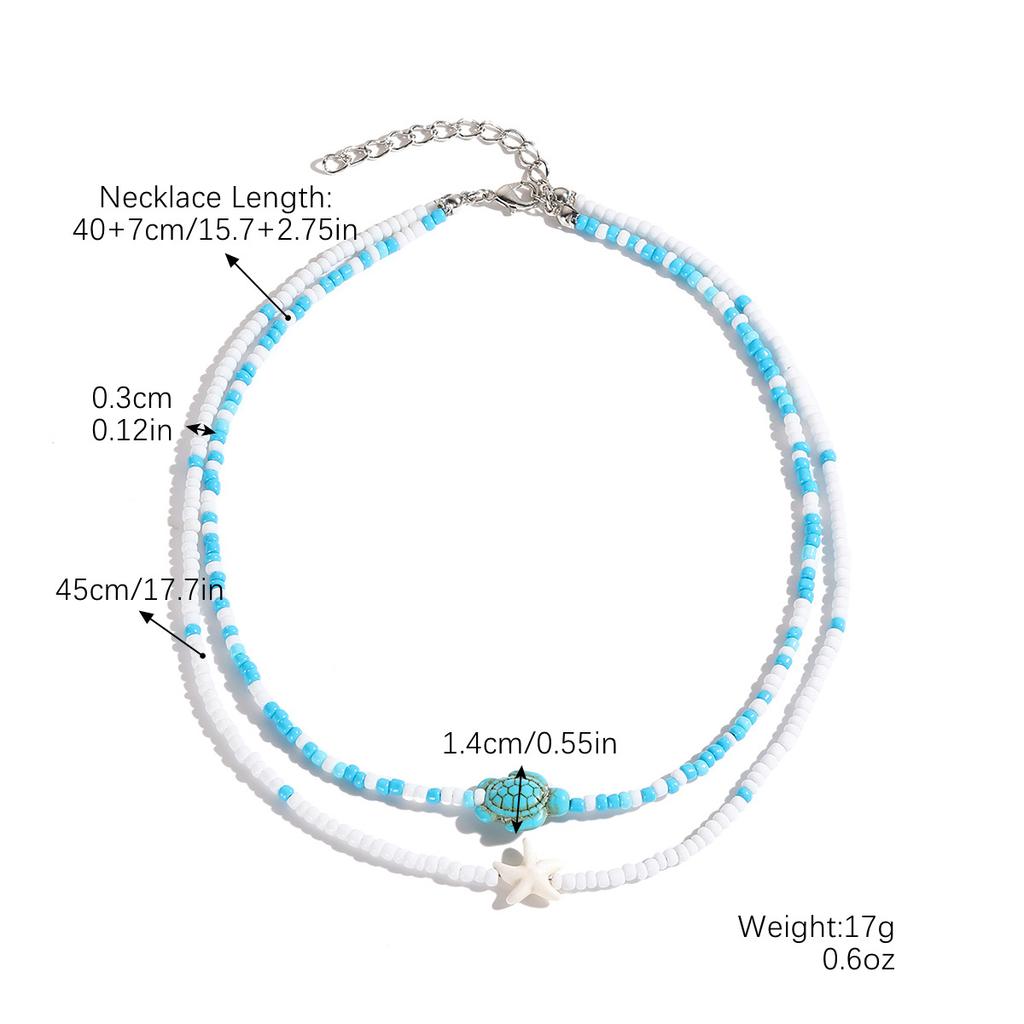 Ожерелье для женщин Ювелирные изделия Океан Богемное ожерелье Отпускная звезда Натуральная ракушка Бусины Ключица Цепочка Ожерелье Элегантное ожерелье для нее