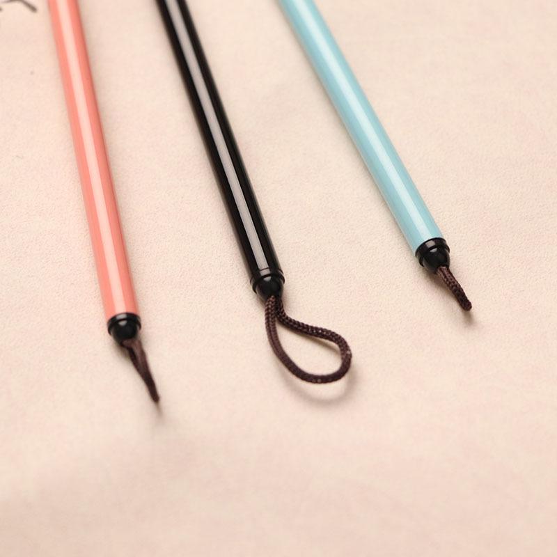 3шт нейлоновые волосы Прочный стальной стержень Акварельная кисть для масляной живописи Акриловая кисть для дизайна ногтей