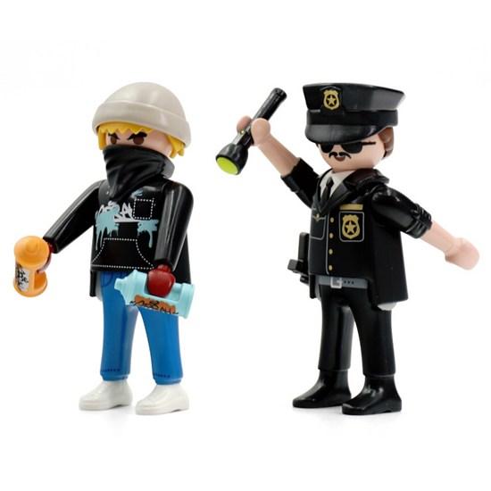 Playmobil Duo Pack Police and Graffiti Figure Set 70822, 1 Set, Popular Toys In Korea