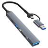 ADS-806D Type-C+USB к USB 3.0 Хаб SD/TF Кардридер Многофункциональная Док-станция