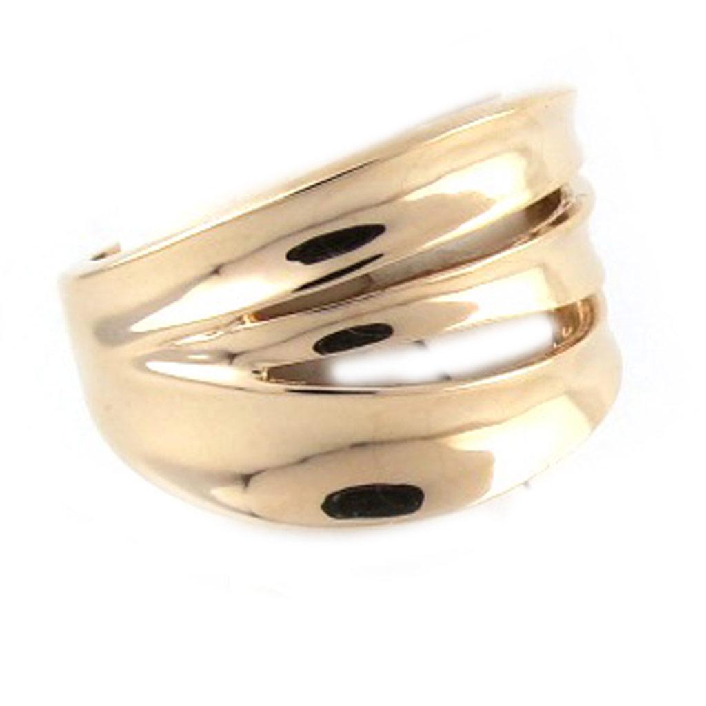 Ring Gold Plated 'Choreography' Golden - 13 Mm