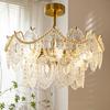 Современный стиль подвесной светильник из жемчужного стекла для гостиной, спальни, столовой