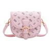 Hello Kitty Винтажный Цветочный Принт Высококачественный Дизайн Универсальная PU Сумка-Седло Женская Сумка на Плечо Розовый Коричневый Молочный Чай SHHF41516