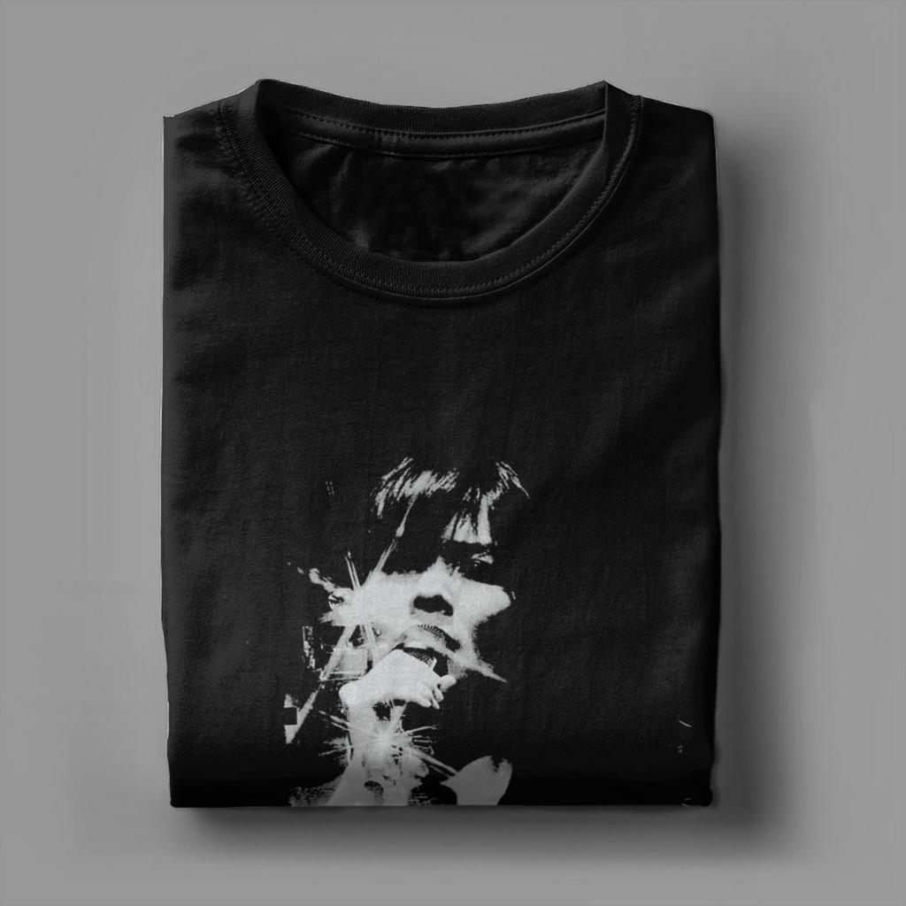 Футболки Singer Mitski Мужские из чистого хлопка Смешные футболки Круглый вырез Ретро Футболка С коротким рукавом Топы 4XL 5XL 6XL