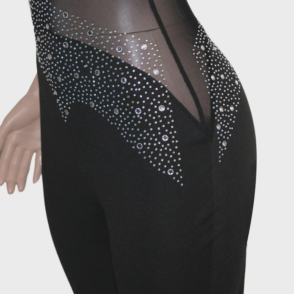 Women's Rhinestone Sleeveless Evening Dress