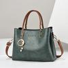 Elegant 2024 New Women's High Capacity Tote Bag Stylish Shoulder Bag For Moms In Khaki Burgundy Black Green And Mustard Yellow