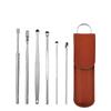 6PCS Earwax Remover Ear Cleaner Wax Removal Tool Earpick Sticks Curette Ear Pick Cleaning Ear Cleanser Spoon Health Care Earpick