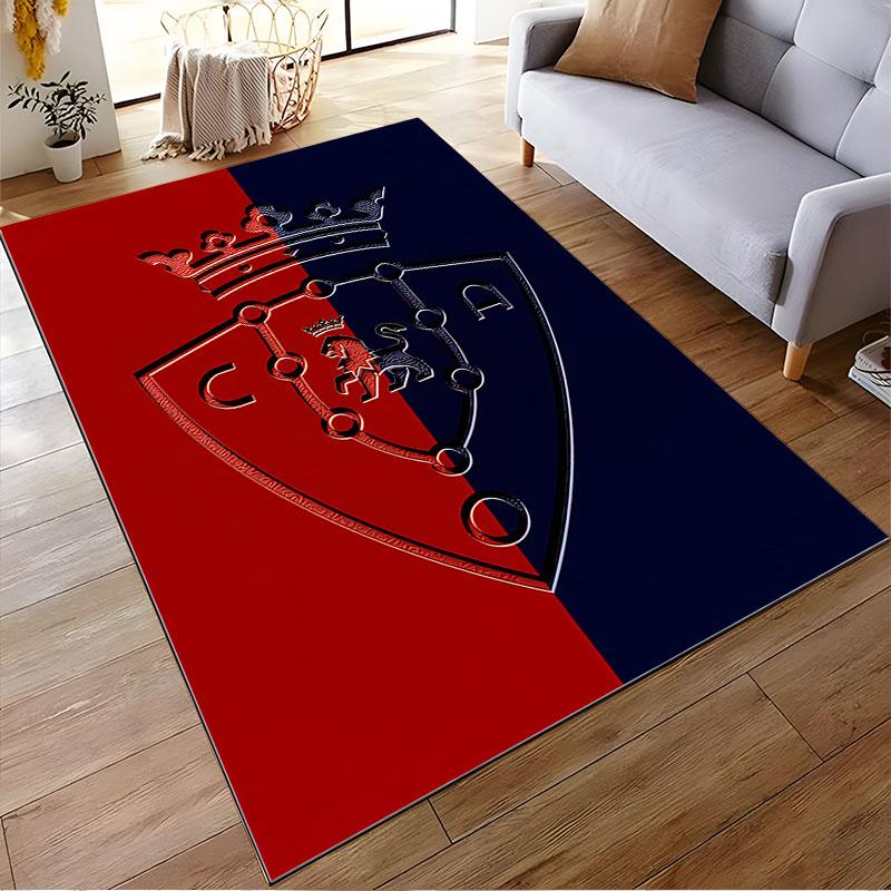 Red and Blue Regal Crest Carpet suitable as a non-slip mat for the living room or bedroom sofa