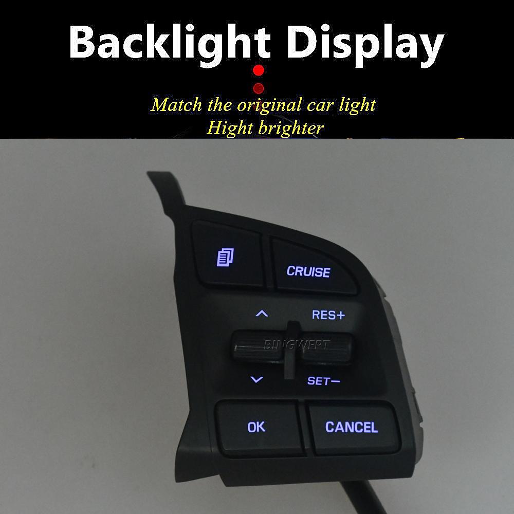 Prime Quality RH Cruise Control Steering Wheel Switch Button Backlight For Hyundai Tucson 2015 2016 2017 2018 2019