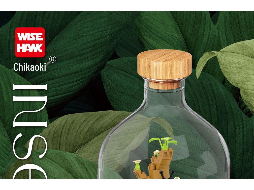 Набор конструктора Zhiying: Фигурки Панды, Насекомых, Птиц, Морских существ, Осьминога и Орла.