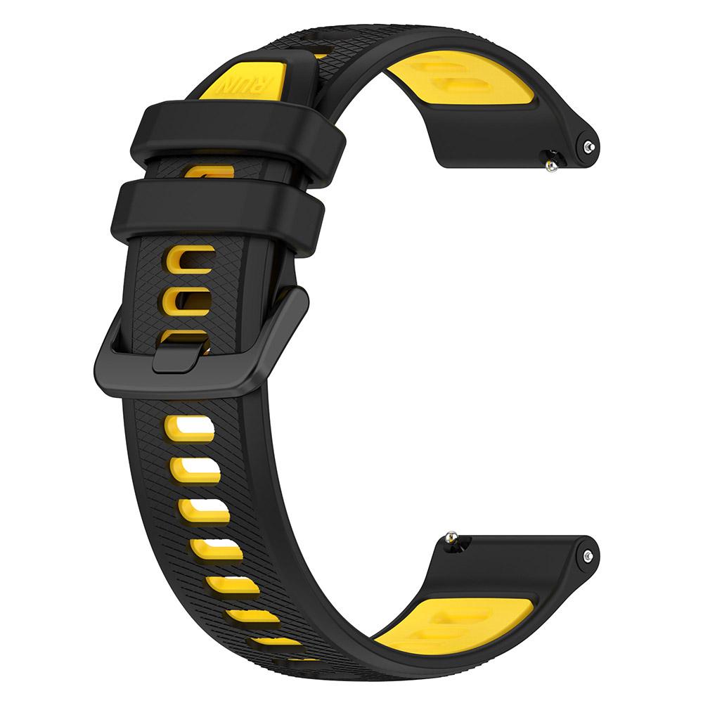 18mm 20mm 22mm Watch Band For Garmin Forerunner 265 265S Two-Color Silicone Watchband Strap for Garmin Venu SQ Venu 2 3S