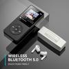 MP3 MP4 player (0GB/32GB) with Bluetooth 5.0/recording/eBook (up to 128GB with headphones) Black