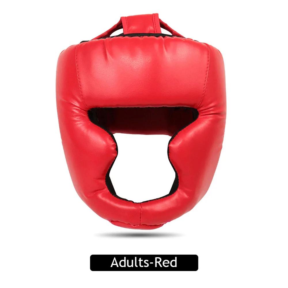 Boxing Helmet Muay Thai Headguard Protective Gear Taekwondo Training Sports Leather MMA Safety Helmet Adult Child Unisex