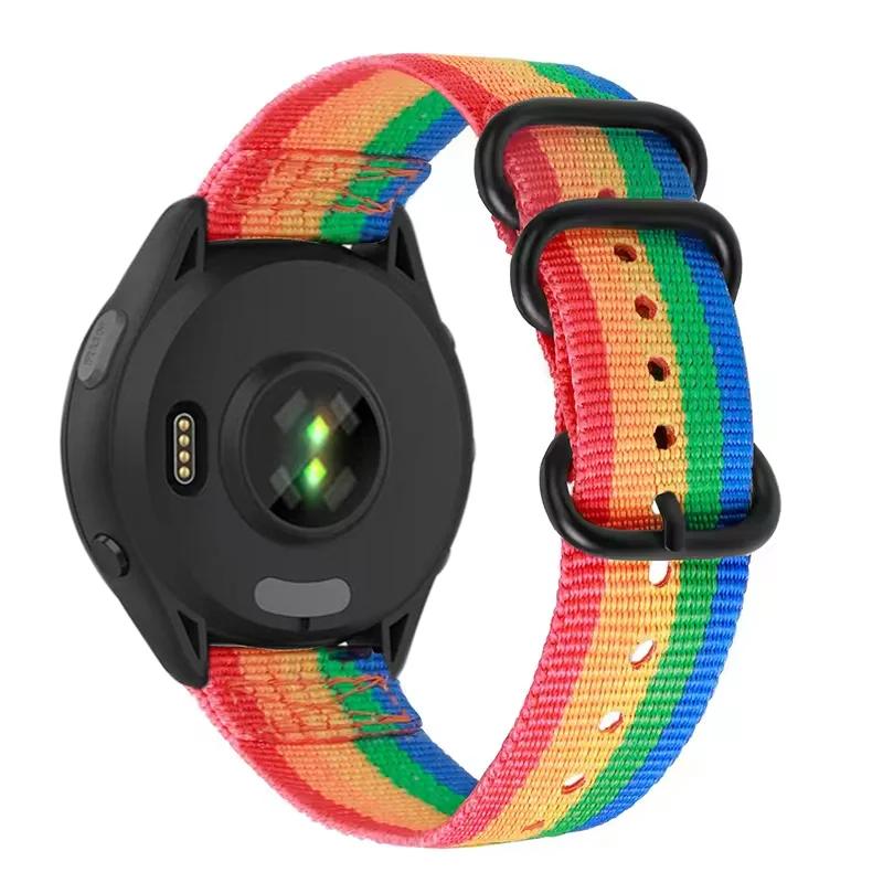 22 мм трехкольцевой нейлоновый ремешок-петля для Amazfit T-Rex3 Pro 48 мм с пряжкой, браслет, ремешок для запястья для Amazfit Helio/Bip 6-5/Balance 2/GTR 4