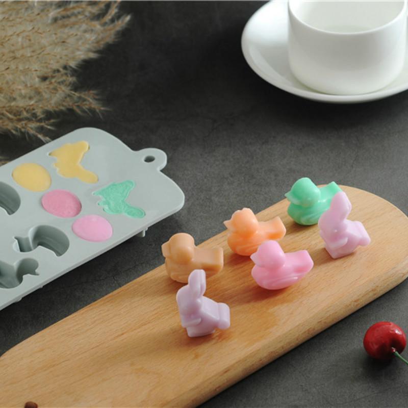 Силиконовая форма для шоколада с рисунком утенка яйца, форма для помадки, форма для помадки, мультяшное моделирование, форма для выпечки