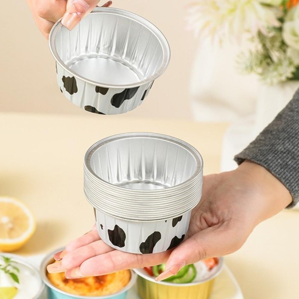 40Pcs Aluminum Foil Oven Mold Bowl Reusable Cake Baking Tray Pastry Tools Cake Wrappers  Party