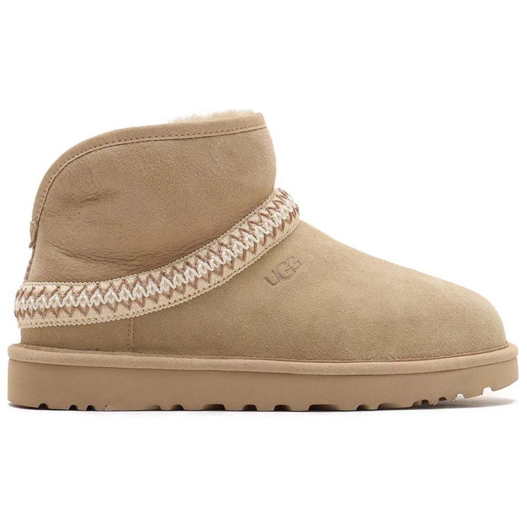 UGG Классические мини-сапоги из овчины, легкие, без застежек, короткие, женские, коричневые 1158262-MDSD