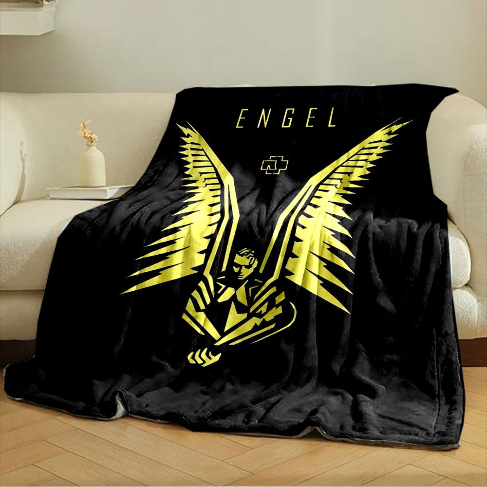 Yellow Angel Wings Design Blanket for all seasons blanket lunch break throw gift
