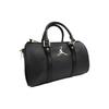 Jordan Metal Airman Logo Leather Polyester Boston Bag Unisex Handbags Black DR5595-010