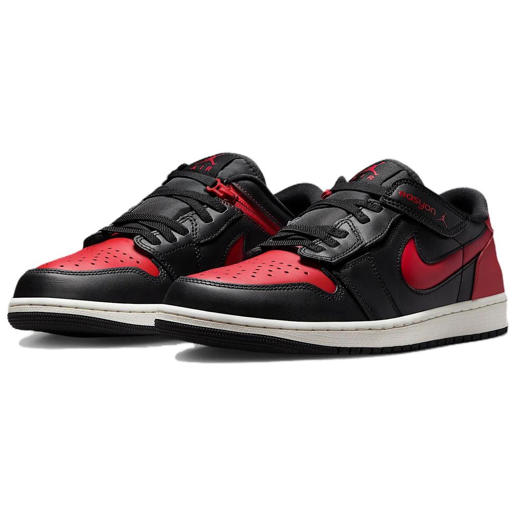 Jordan 1 Низкий FlyEase Черный Саммит Белый Varsity Red DM1206-067