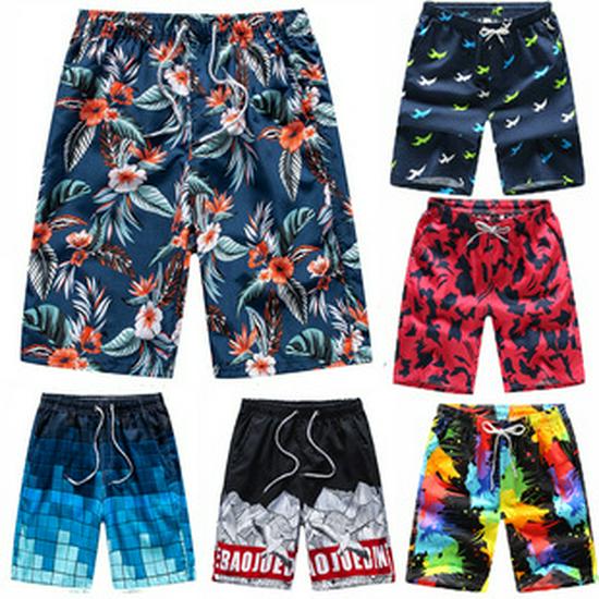 Men's Quick-Dry Beach Shorts: Summer Seaside Swim & Sports, Loose Five-Point Pants for Couples